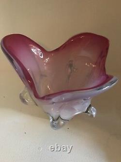 Pink Alabastro Opalino Toso Martens Mid Century Murano Vase