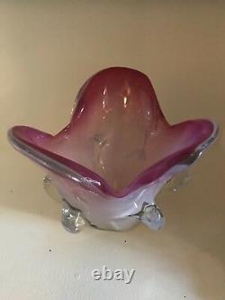 Pink Alabastro Opalino Toso Martens Mid Century Murano Vase