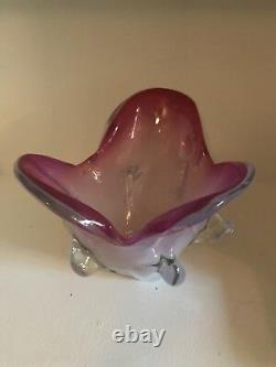 Pink Alabastro Opalino Toso Martens Mid Century Murano Vase