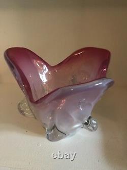 Pink Alabastro Opalino Toso Martens Mid Century Murano Vase