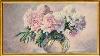 Pink And White Peonies In Glass Vase Vintage Floral Art Tv Screensaver 1 Scene 3 Hrs