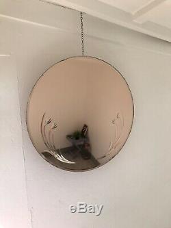 Pink Art Deco Peach Mirror Large Frameless Mirror Copper Mirror Bevelled