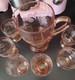 Pink Depression Art Deco Set Vintage Rare