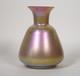 Pink Iridescent Cypriote Art Glass Vase, Unsigned. First half of 20th century