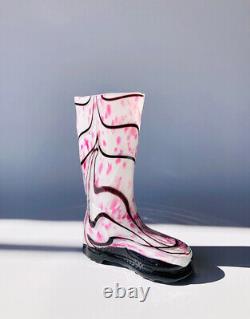 Pink Italian Venetian Art Glass Shoe
