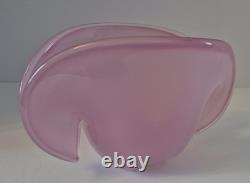 Pink Murano Art Glass Clamshell Bowl 1667 Pink Murano Art Glass Clamshell Bowl 1667