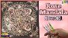 Pink Roses Stained Glass Mandala Dot Art Painting On Canvas Tutorial