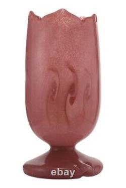 Pink Scottish VASART Glass TULIP LAMP 10 5/8 (27cm) Tall