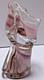 Pink Swirl Studio Art Glass Sculpture Murano Goldhagen Style Heavy 582g