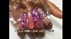 Pink U0026 Purple Marble Glass Acrylic Nails