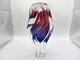 Pink and purple Chribska mid century vases twisted propeller