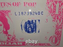 Pop Art Madollar Pink 1$ Ltd Edition Screen Print Mrs Guy Ritchie By Brian Jones