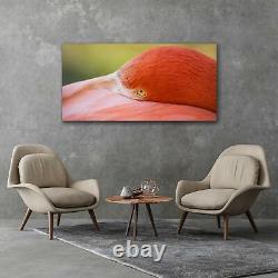 Print on Glass Large Picture Art Image Bedroom Photo 120x60 Pink Flamingo