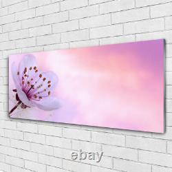 Print on Glass Wall art 125x50 Picture Image Flower Floral