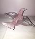 Quality Murano Dove Bird Pink Filigrana Italian Art Glass Seguso Hand Blown