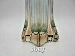 RARE Hospodka twisted green in pink Czech sommerso art glass vase