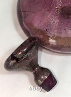 RARE Isle of Wight Studio Glass Pink AZURENE Bottle / Decanter Bolt Flame Mark