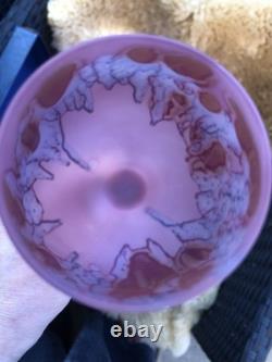 RONA Pink Indigo Frosted Flutes Glasses Boxed Special Unique