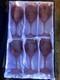 RONA Pink Indigo Frosted Glasses Boxed Unique Bohemian Wedding Vintage Event