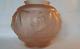 Rare Art Deco Pink Satin Glass Vase by Pierre D'Avesn, Hunting Scene 7