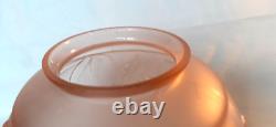 Rare Art Deco Pink Satin Glass Vase by Pierre D'Avesn, Hunting Scene 7