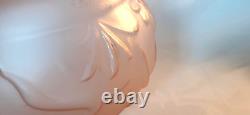 Rare Art Deco Pink Satin Glass Vase by Pierre D'Avesn, Hunting Scene 7