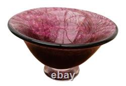 Rare Collectable Isle of Wight Glass Bowl LIBERTY Pink