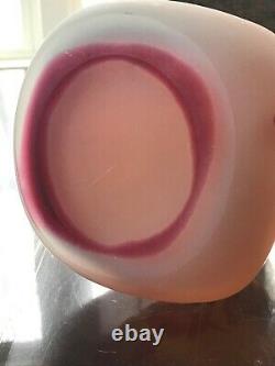 Rare & Early Emile Gallé Fuchsia Vase Ca 1900, Cameo Signed