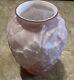 Rare FENTON Floral DOGWOOD Pink 3D VASE 11