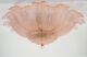 Rare Flower Ceiling Lamp Murano Art Glass pink color