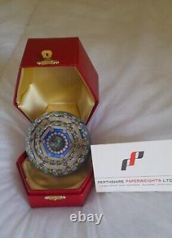 Rare L. E. PERTHSHIRE Millefiori MAGNUM CUSHION 1976 Paperweight- No 45/300