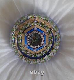 Rare L. E. PERTHSHIRE Millefiori MAGNUM CUSHION 1976 Paperweight- No 45/300
