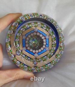 Rare L. E. PERTHSHIRE Millefiori MAGNUM CUSHION 1976 Paperweight- No 45/300