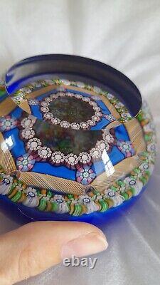 Rare L. E. PERTHSHIRE Millefiori MAGNUM CUSHION 1976 Paperweight- No 45/300