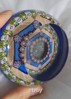 Rare L. E. PERTHSHIRE Millefiori MAGNUM CUSHION 1976 Paperweight- No 45/300