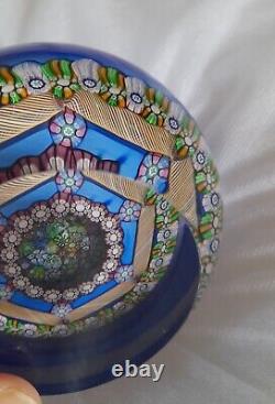 Rare L. E. PERTHSHIRE Millefiori MAGNUM CUSHION 1976 Paperweight- No 45/300