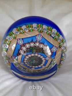 Rare L. E. PERTHSHIRE Millefiori MAGNUM CUSHION 1976 Paperweight- No 45/300