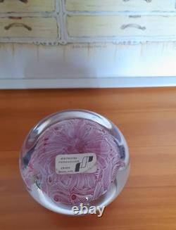 Rare Limited Edition PERTHSHIRE UPSET LATTICINIO PINK 1976 Paperweight