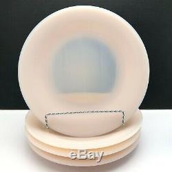 Rare Martha Stewart By Mail Pink Milk Glass Plates Fenton 10 Pieces Dinnerware