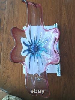 Rare Monumental 450mm Josef Hospodka At Chribska Glasswork Czechoslovakia 1960s
