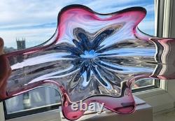 Rare Monumental 450mm Josef Hospodka At Chribska Glasswork Czechoslovakia 1960s
