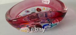 Rare Murano Incalmo Murrines / millefiori A. Seguso Glass Kidney Bowl c. 1950 Rare Murano Incalmo Murrines / millefiori A. Seguso Glass Kidney Bowl c. 1950