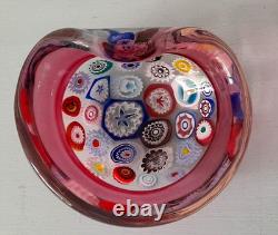 Rare Murano Incalmo Murrines / millefiori A. Seguso Glass Kidney Bowl c. 1950 Rare Murano Incalmo Murrines / millefiori A. Seguso Glass Kidney Bowl c. 1950