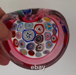 Rare Murano Incalmo Murrines / millefiori A. Seguso Glass Kidney Bowl c. 1950 Rare Murano Incalmo Murrines / millefiori A. Seguso Glass Kidney Bowl c. 1950