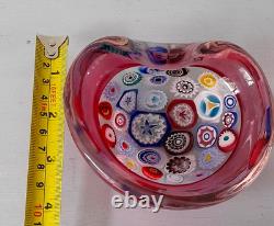 Rare Murano Incalmo Murrines / millefiori A. Seguso Glass Kidney Bowl c. 1950 Rare Murano Incalmo Murrines / millefiori A. Seguso Glass Kidney Bowl c. 1950