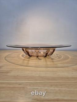 Rare Original Art Deco Glass Bowl Signed Verlys Antique 1930s Large Size