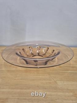 Rare Original Art Deco Glass Bowl Signed Verlys Antique 1930s Large Size Rare Original Art Deco Glass Bowl Signed Verlys Antique 1930s Large Size