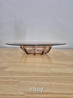 Rare Original Art Deco Glass Bowl Signed Verlys Antique 1930s Large Size