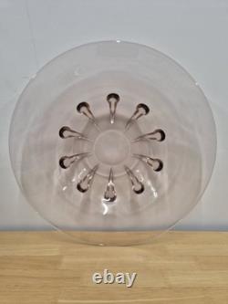 Rare Original Art Deco Glass Bowl Signed Verlys Antique 1930s Large Size