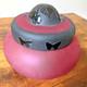 Rare Pilgrem Kelsey Murphy Glass Bowl with Carved Black Cameo Butterfly Lid